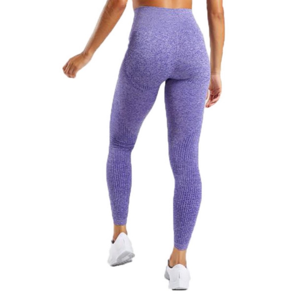 Seamless Workout Yoga Leggings Size M Purple